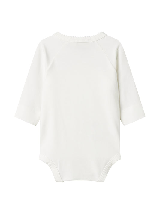 Mar Mar Copenhagen - Belita Wickelbody aus 100 % Biobaumwolle Basic in Creme Weiss