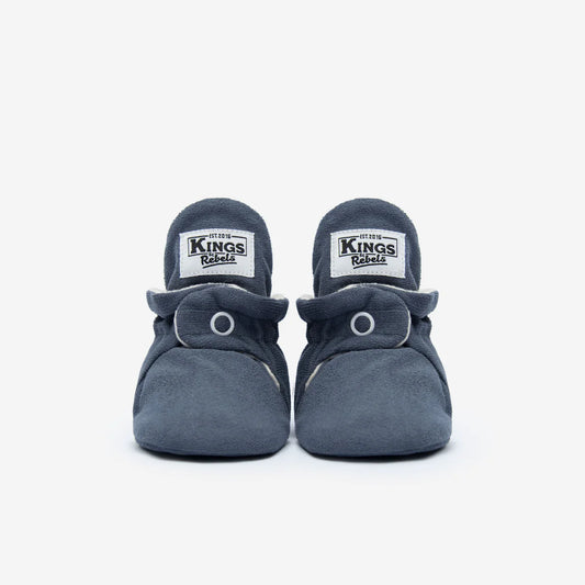 Kings&Rebels - Gamuza Classic Babyboots in Midnight Blue NEU