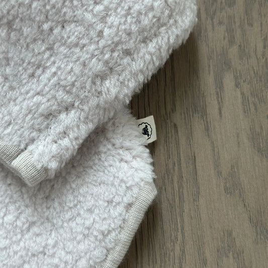 Lille Toni - Mira Jacke aus Merino in Creme mitwachsend