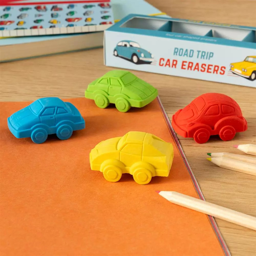 Rex London - Auto Radiergummi im 4er Set