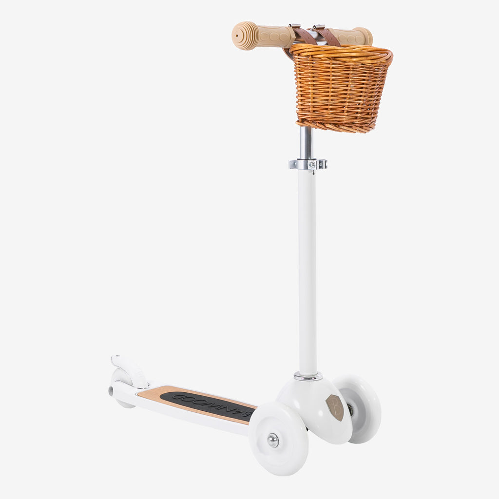 Banwood - Kinderroller Scooter in weiss im Retrolook