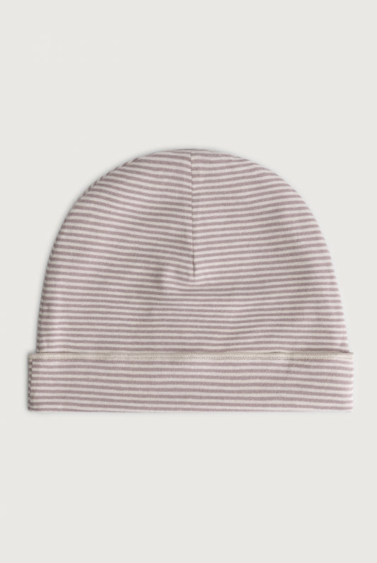 Gray Label - Baby Beanie in Berry Cream aus 100 % Biobaumwolle