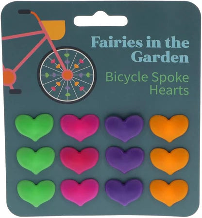 Rex London - bunte Fahrradspeicherclips Herzen