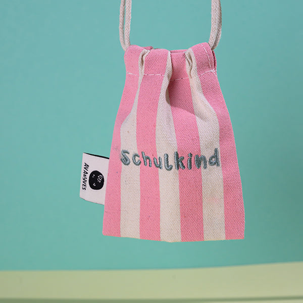 Ava & Yves - Schulkind Armband in Rosa mit Beutel