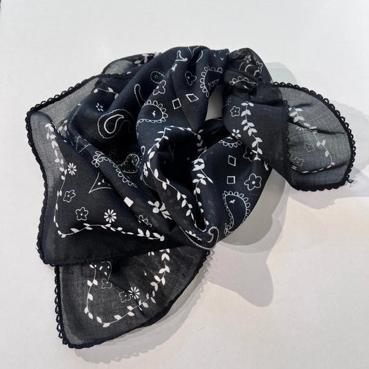 Stadtkinder - Bandana in weiss schwarz