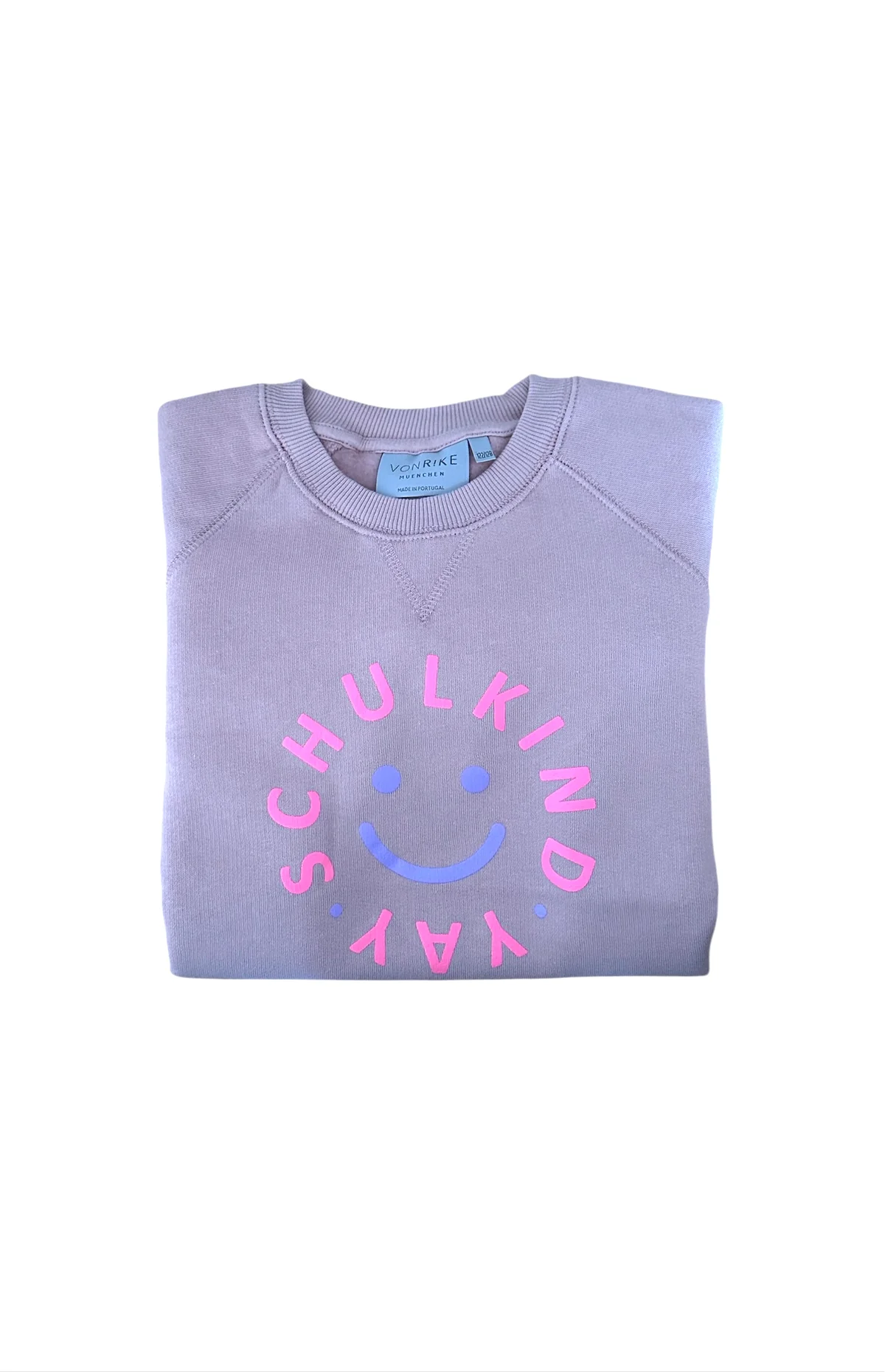 von Rike - Schulkind Sweater limitiert für Girls Rosa mit Lila & Neonpink