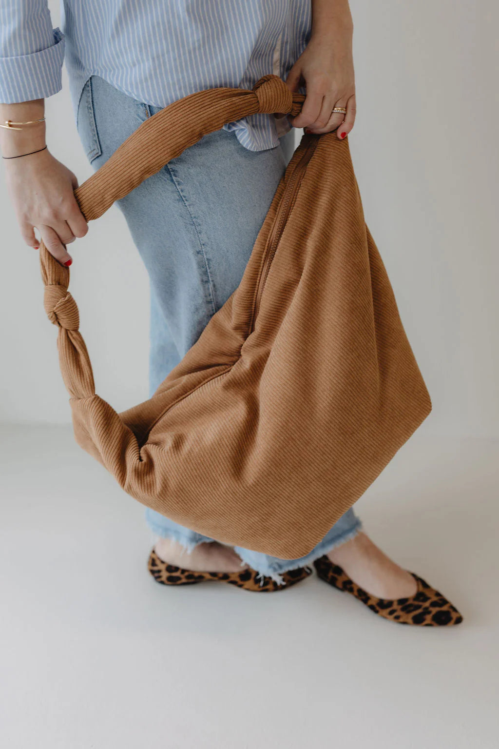 Lukkily - Bag Cord in Cognac braun New in