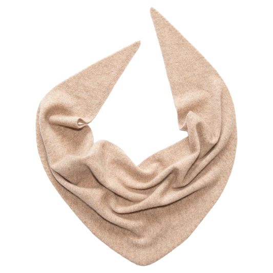 Papalobster Dreieckstuch aus 100 % Kaschmir Style Kim in Beige