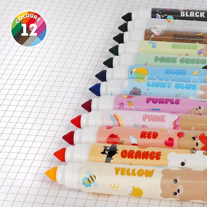 Legami - Teddy Friends Stifte to go waschbar die ersten Filzstifte