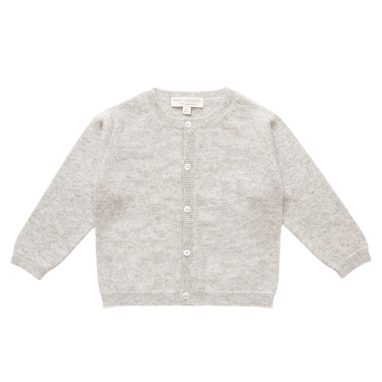 Papalobster - Kim Strickjacke mit Taschen aus 100 % Kaschmir in Schoko Melange