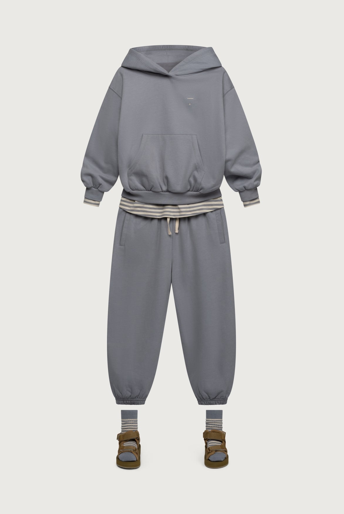 Gray Label - Sweater Hoody in Stone Grey NEW IN SS26