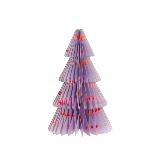 von Rike - Weihnachtsbaum in Glitzer mit Magnetverschluss in Leo Flieder Pink