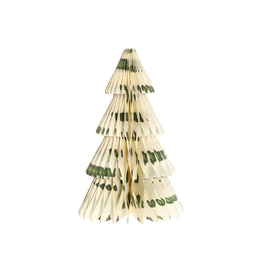 von Rike - Weihnachtsbaum in Glitzer mit Magnetverschluss in Leopard creme weiss mit grün