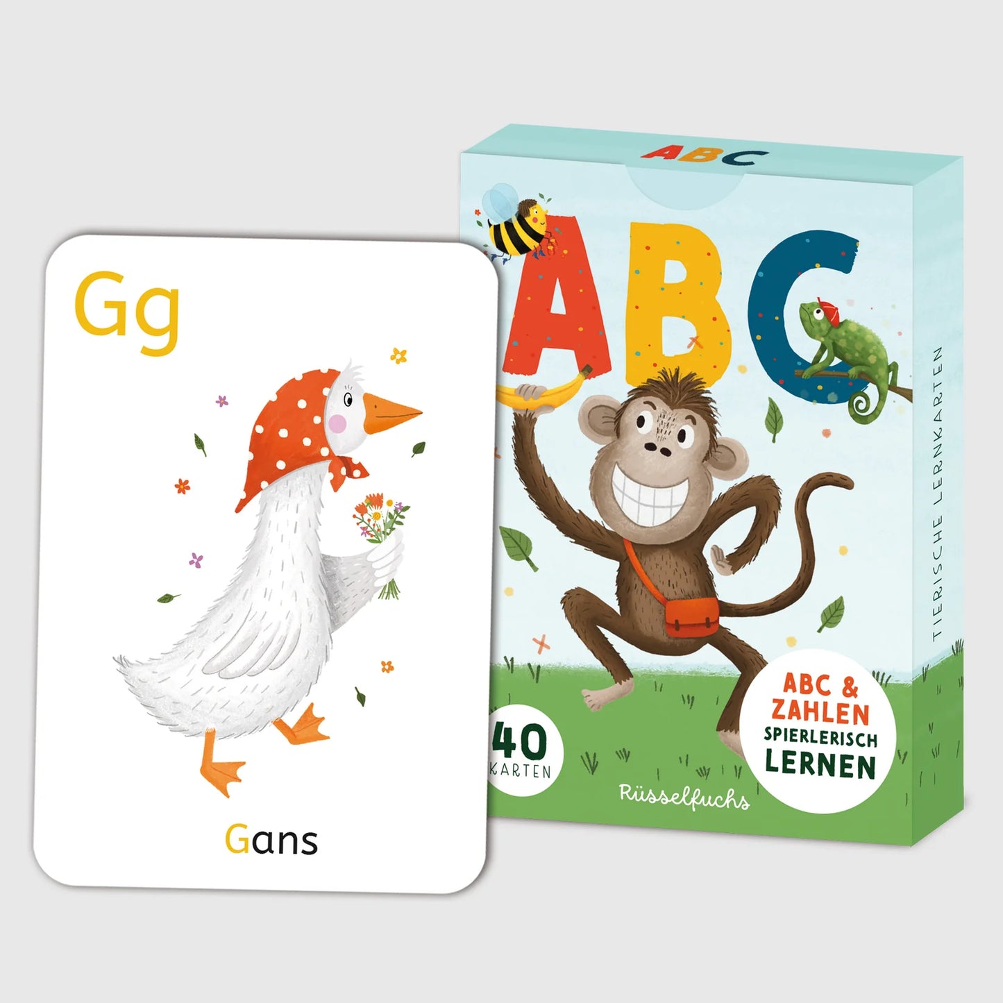 Rüsselfuchs - Kartenset ABC-Karten und Zahlenkarten