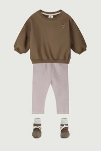 Gray Label - Leggings in Berry weiss gestreift