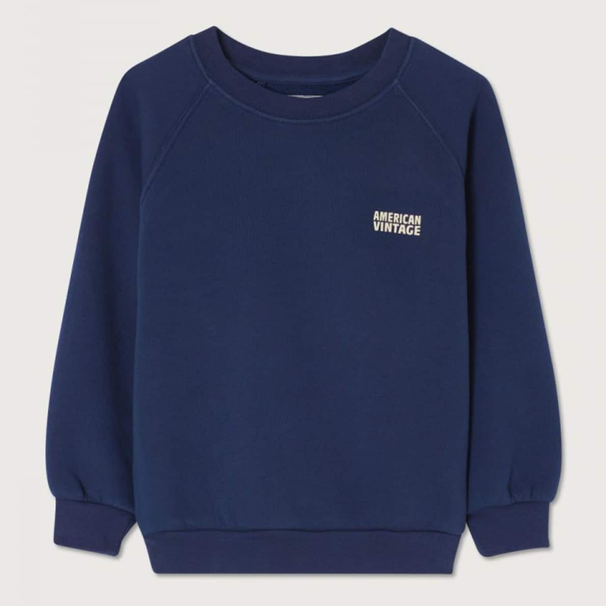 American -Vintage - Sweatshirt Izubird in Navy Vintage
