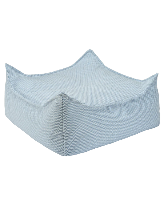 Wigiwama - Azure Outdoor Sitzsack Square Ottomann Himmelblau