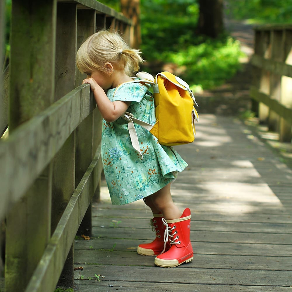 Blafre Retro Kinderrucksack 1-4 Jahre 6 L Füllmenge in Lila
