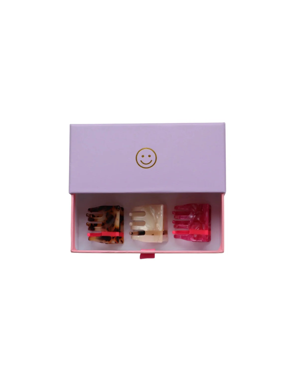 von Rike - Haarklemmen Geschenkebox 3 er Set in Pink /Leo & Perlmutt