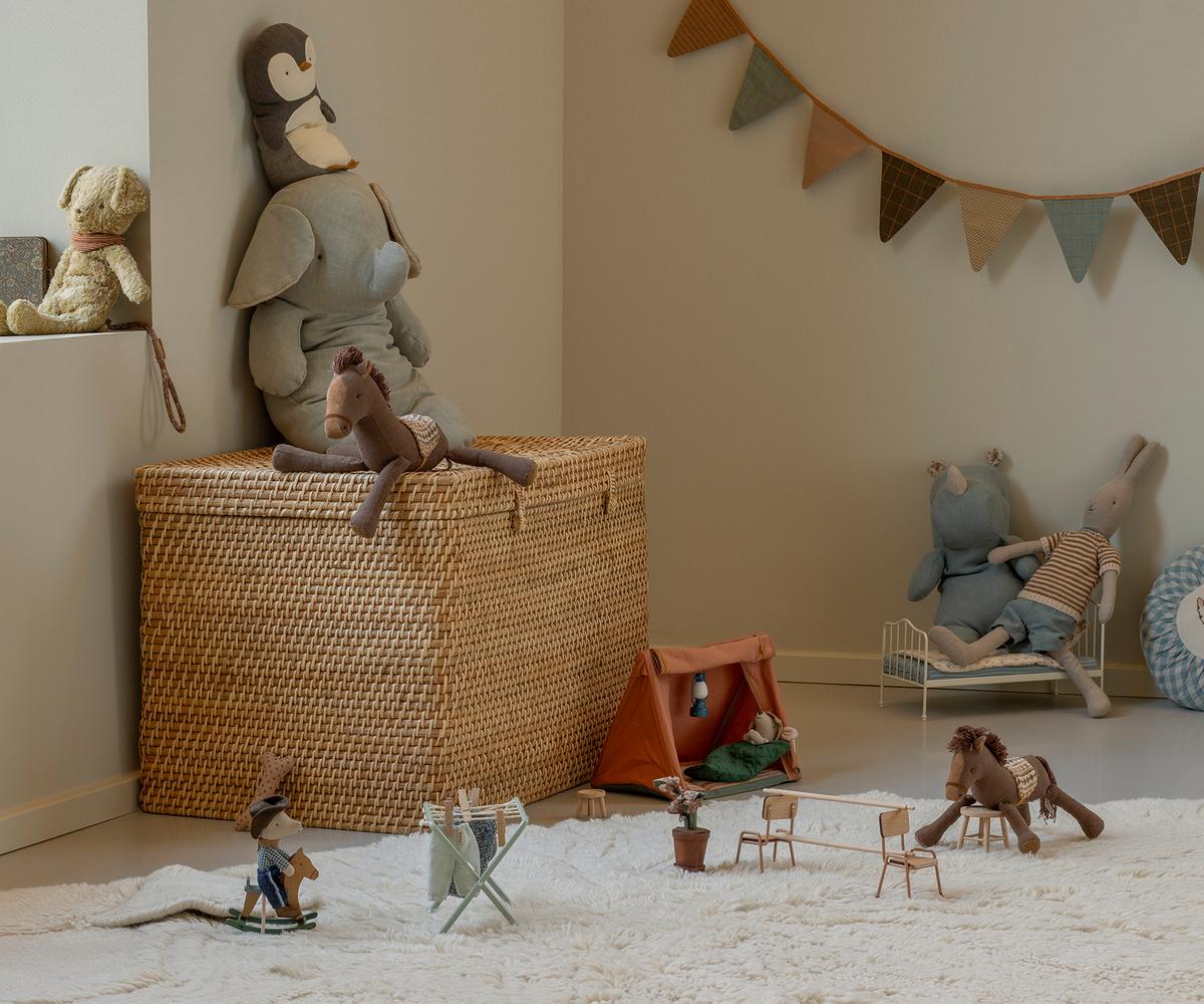 Maileg - Cowboy Maus mit Schaukelpferd