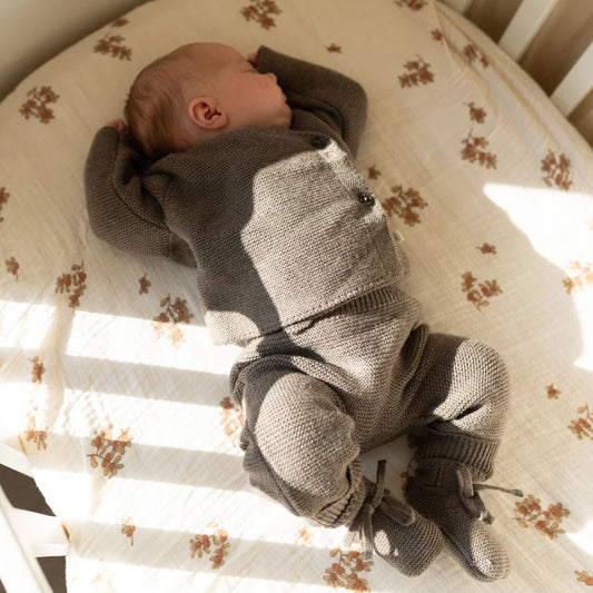 Lille Toni - Pullover Hedi in Creme aus 100% Merinowolle 0-6 Monate