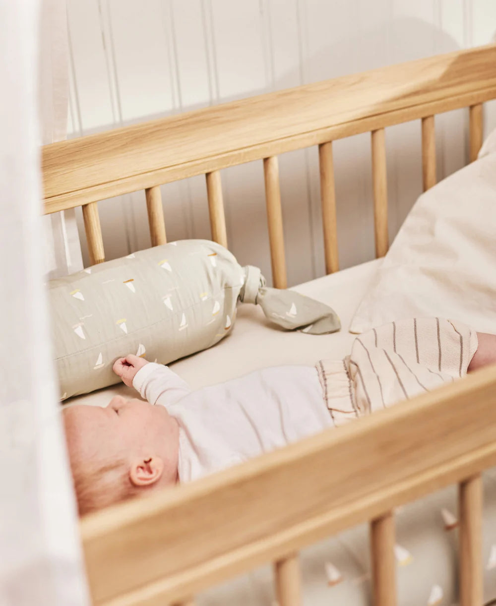 Dear April - Bettschlange in Sailorboat aus 100 % Bioabaumwolle