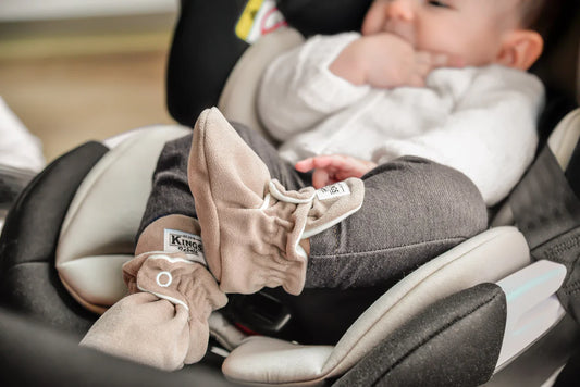 Kings & Rebels - Gamuza Classic Babyboots in Cafe Braun