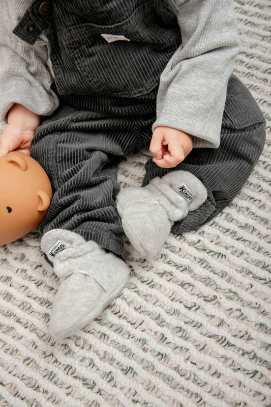 Kings & Rebels - Babybooties in Teddy Grau – Limited Edition