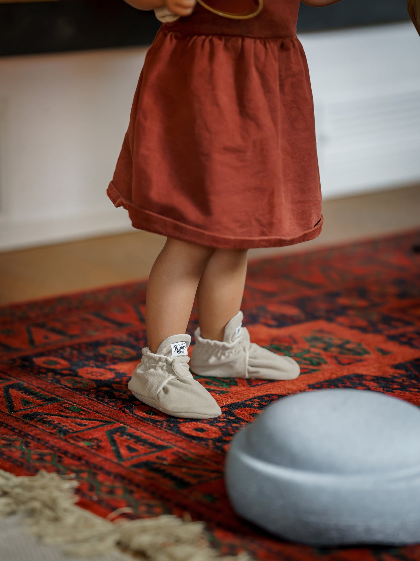 Kings&Rebels - Gamuza Classic Babyboots in Ivory Beige