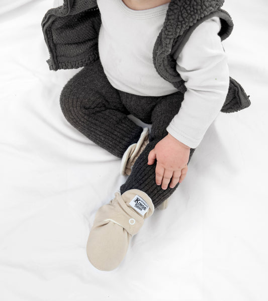 Kings&Rebels - Gamuza Classic Babyboots in Ivory Beige