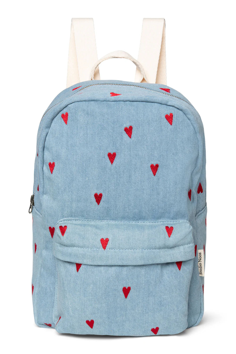 Studio Noos - MIDI Rucksack Denim mit rotenHerzen