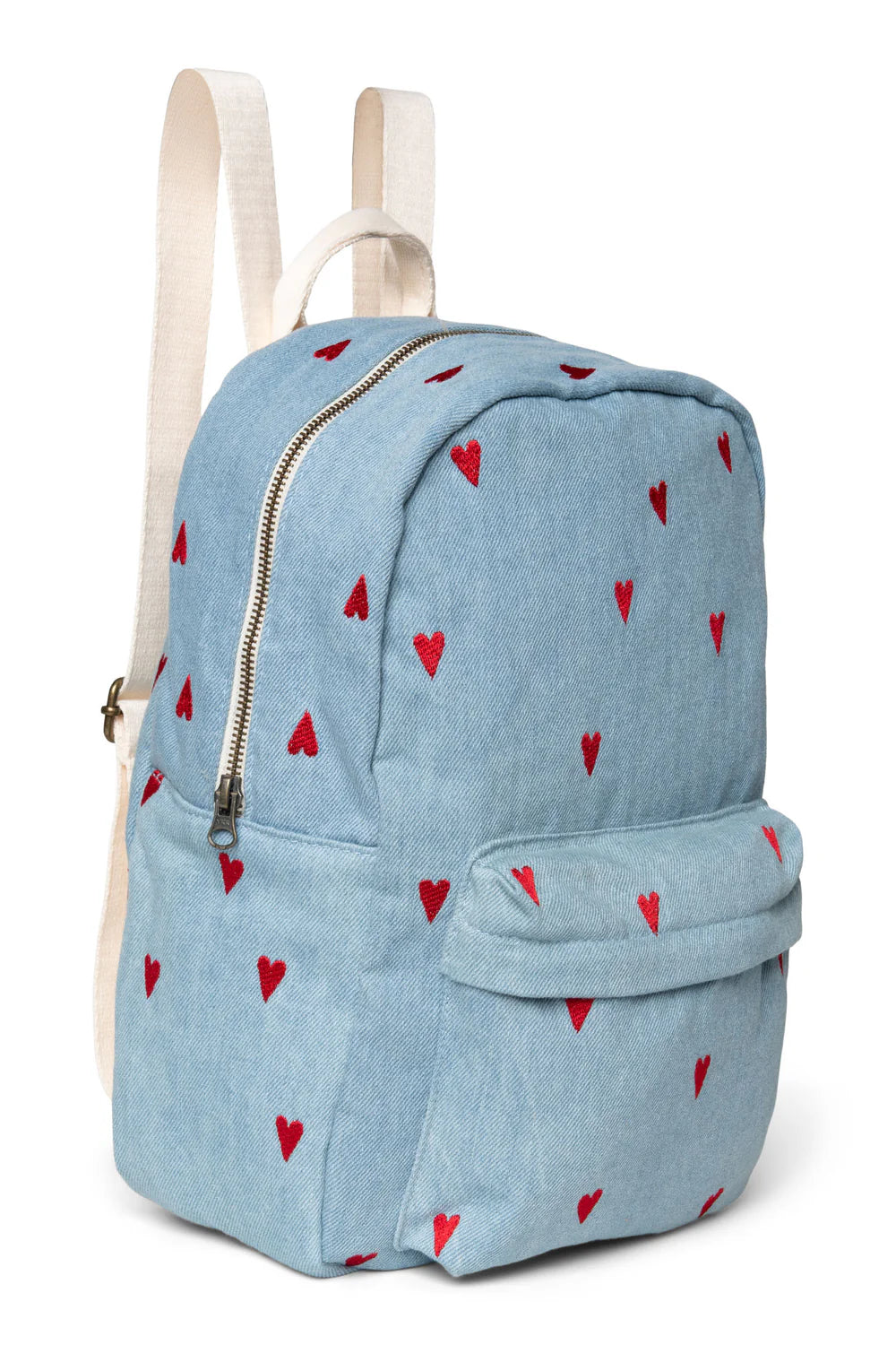 Studio Noos - MIDI Rucksack Denim mit rotenHerzen