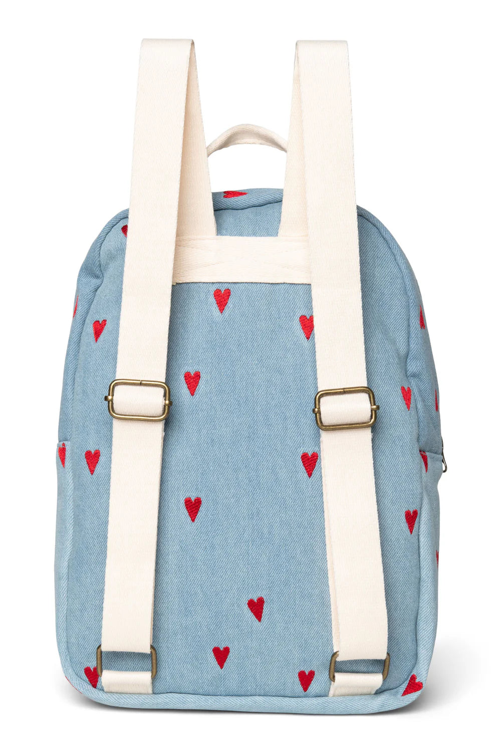 Studio Noos - MIDI Rucksack Denim mit rotenHerzen