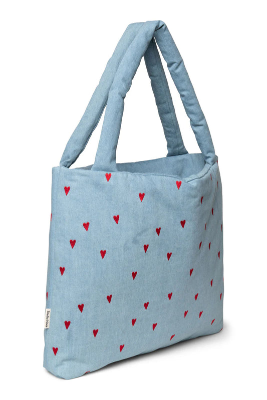 Studio Noos - Mom Bag Denim mit Herzen limited Edition