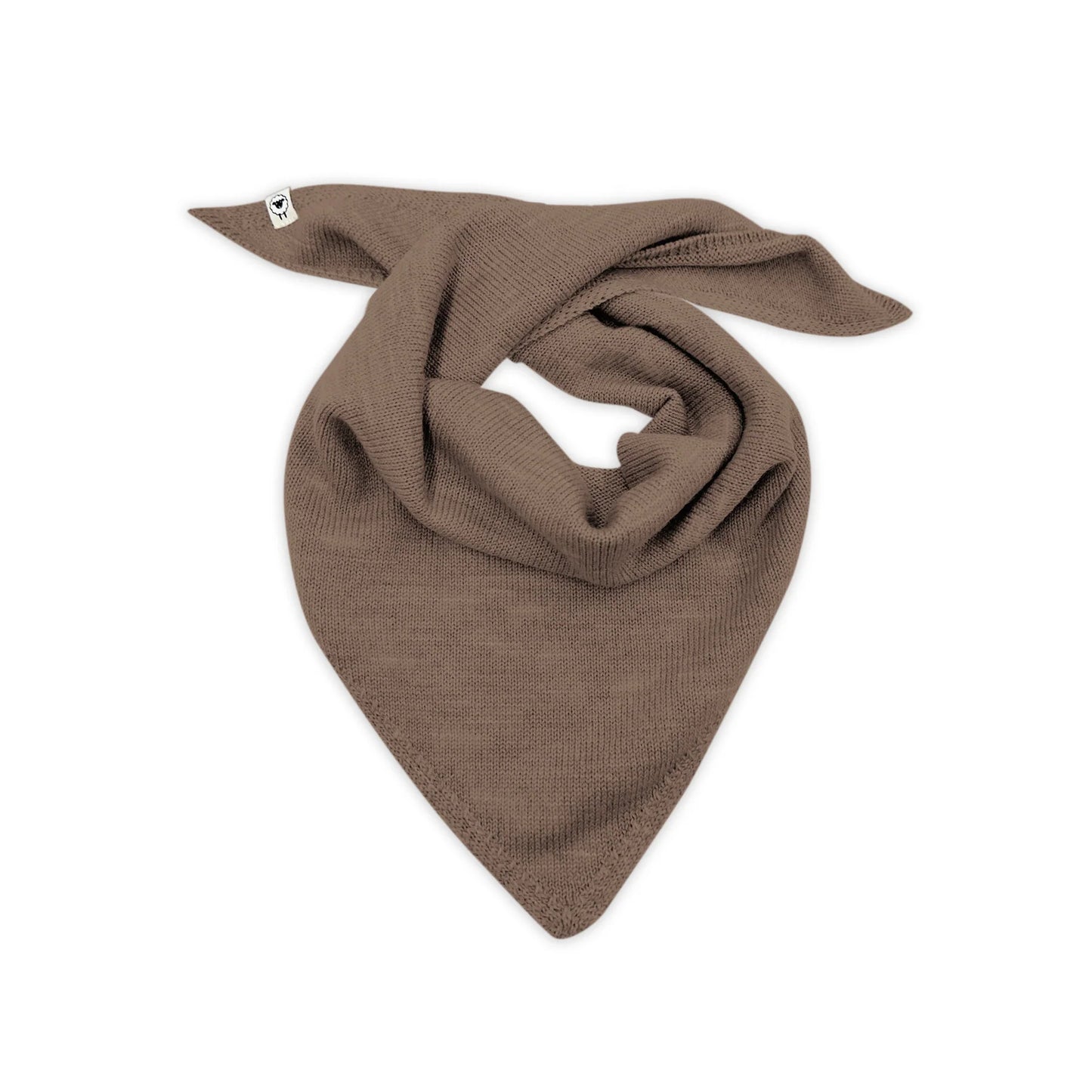 Lille Toni - Elise Dreickstuch aus Merinowolle in Toffee