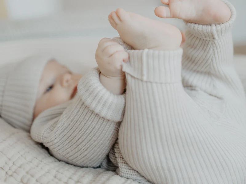 Lille Toni - Leggings Finn aus 100 % Merinowolle in Creme