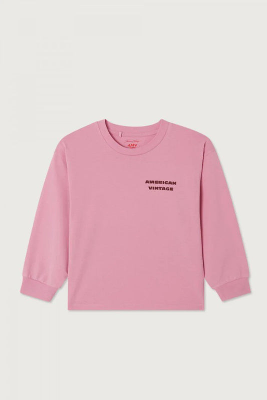 American Vintage - Longsleeve für Kids Fizvalley in Pink Barbe a Pape Vintage