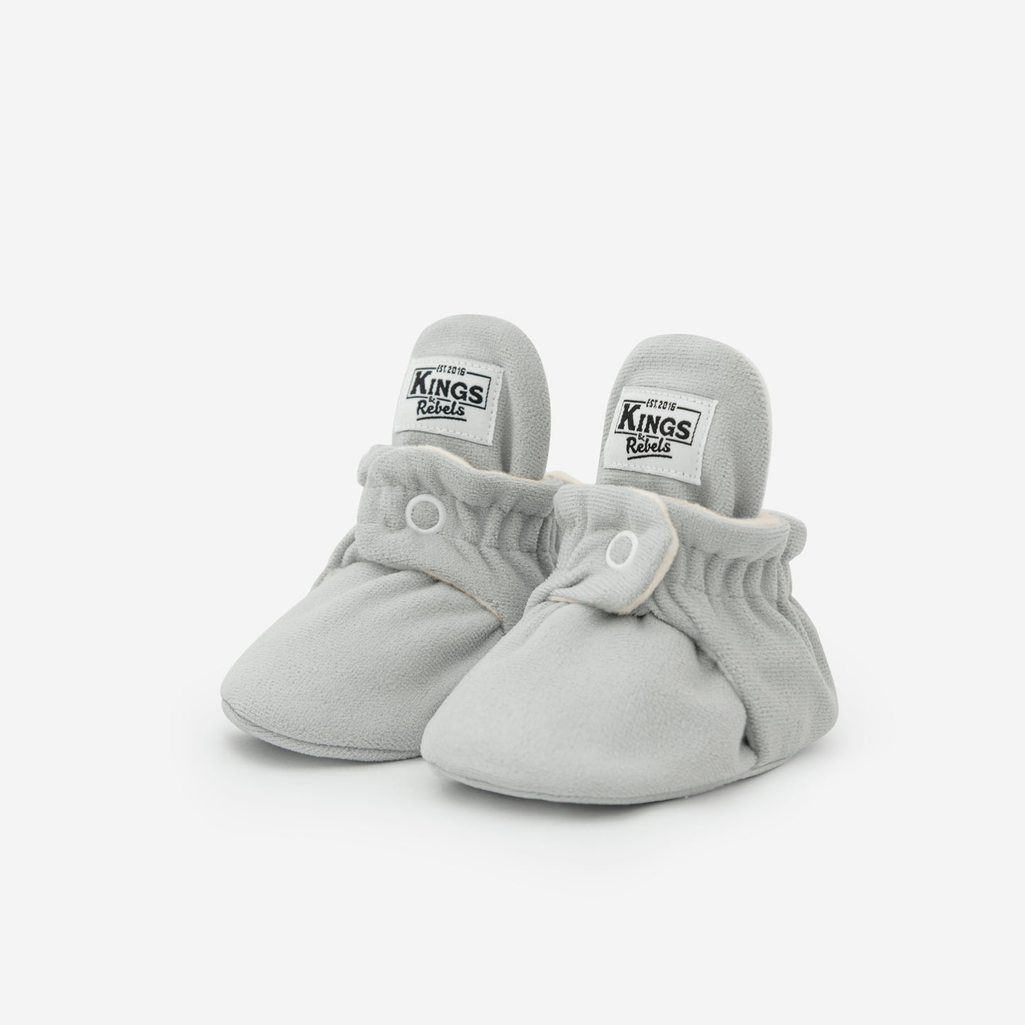 Kings & Rebels - Gamuza Classic Babyboots in Grey