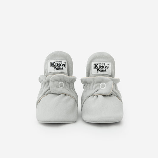 Kings & Rebels - Gamuza Classic Babyboots in Grey