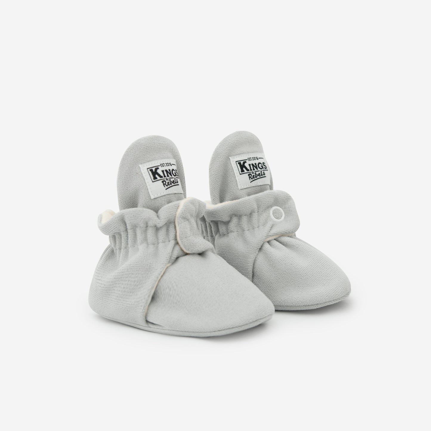 Kings & Rebels - Gamuza Classic Babyboots in Grey