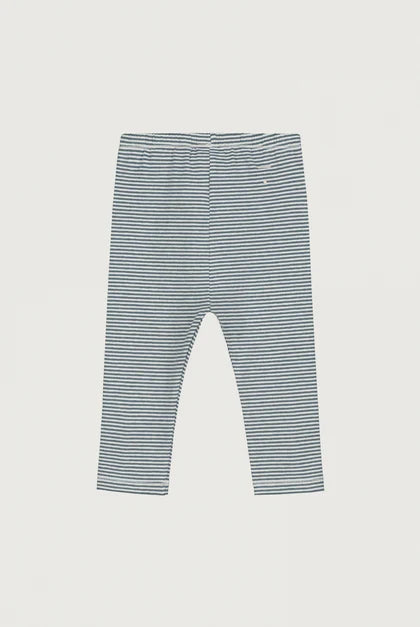 Gray Label - Baby Leggings in Blue Grey Cream gestreift