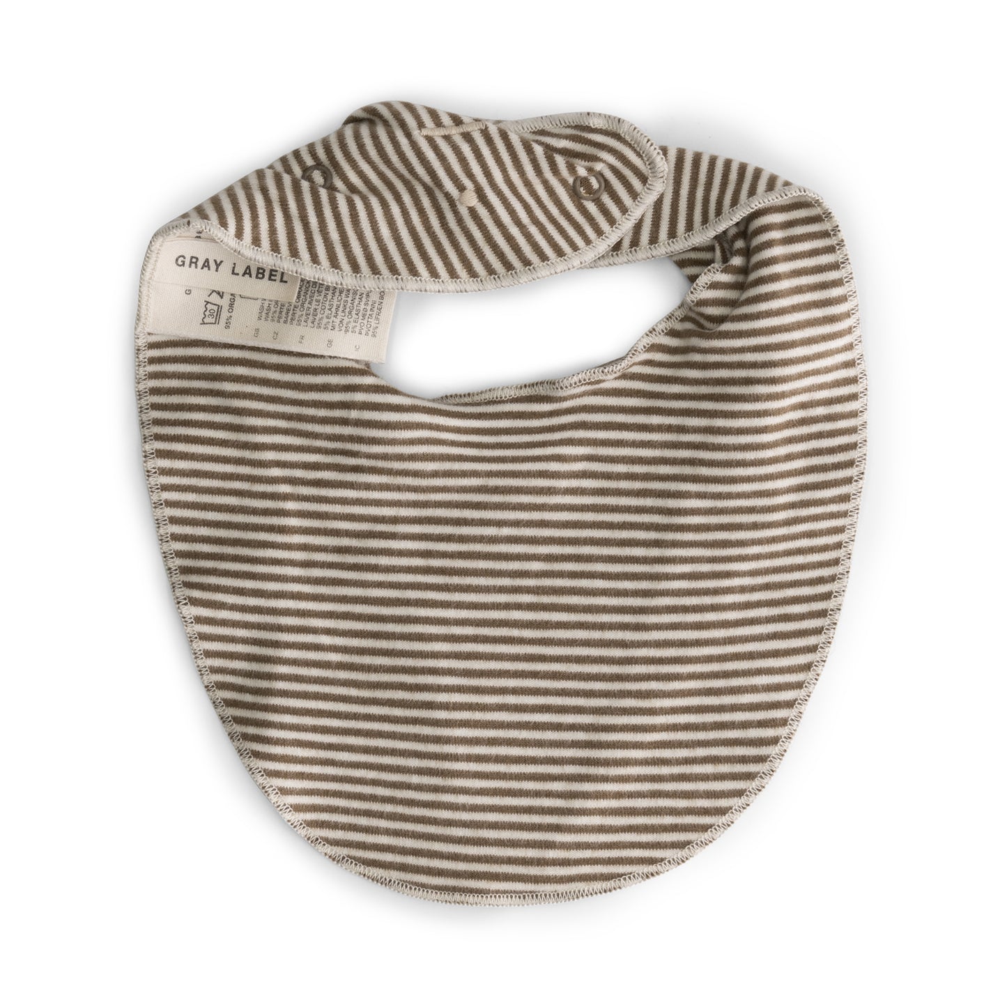 Gray Label - Baby Bib Halstuch in Woody Cream aus 100 % Biobaumwolle Bandana