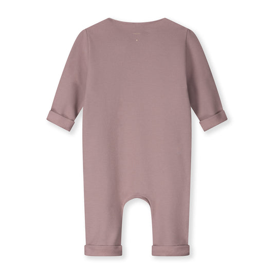 Gray Label -Strampler Overall in Berry aus 100 % Biobaumwolle