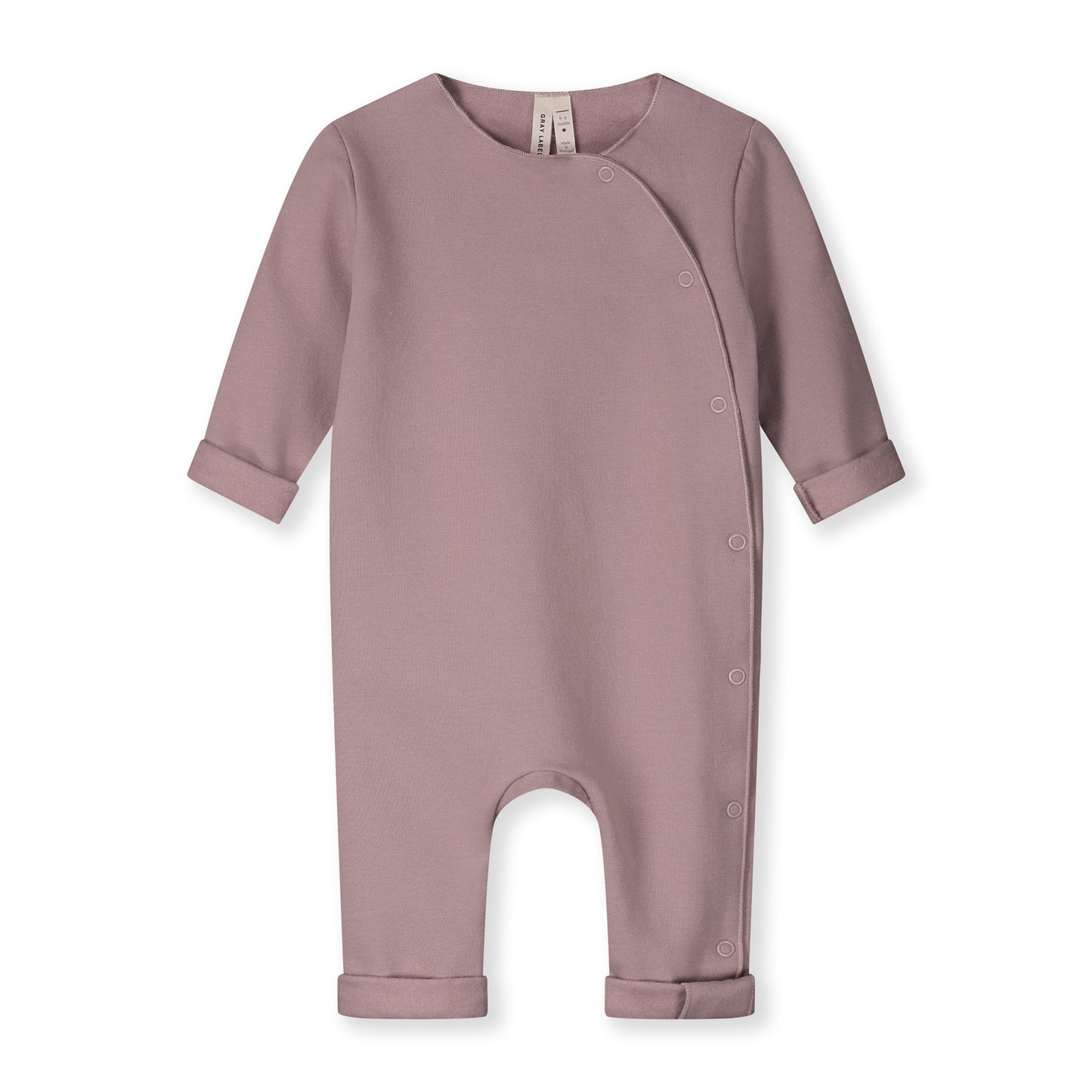 Gray Label -Strampler Overall in Berry aus 100 % Biobaumwolle