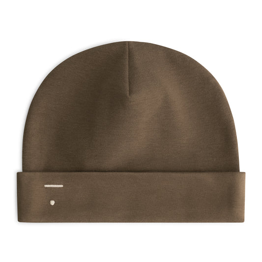 Gray Label - Bonnet Beanie aus 100 % Biobaumwolle in Woody Braun