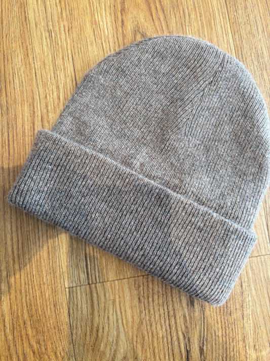 Papalobster - Karli Beanie aus 100 % Kaschmir in Schoko Melange mitwachsend