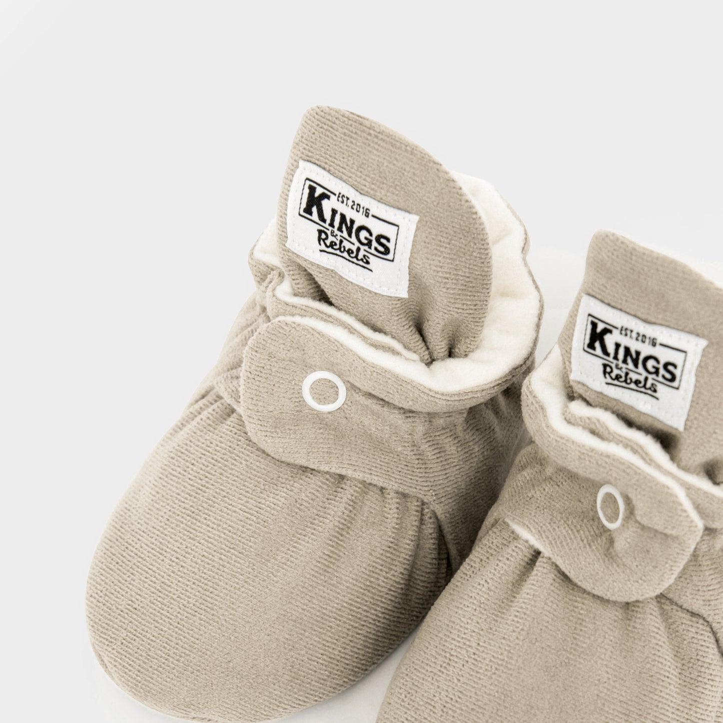 Kings&Rebels - Gamuza Classic Babyboots in Ivory Beige