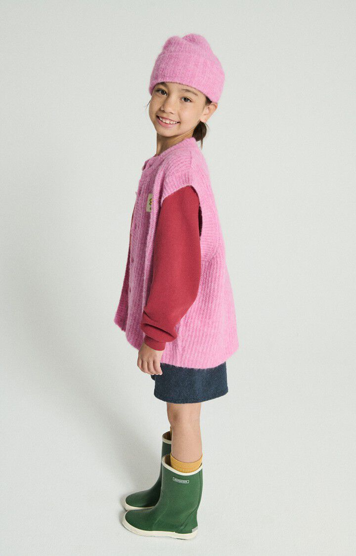 American Vintage - Strickweste East in Bubble Pink