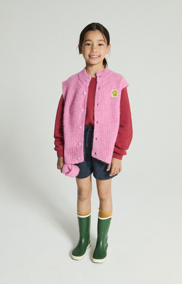 American Vintage - Strickweste East in Bubble Pink