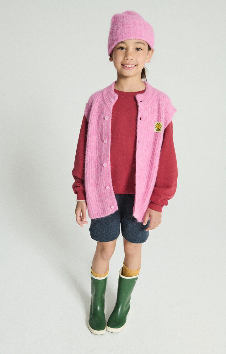 American Vintage - Strickweste East in Bubble Pink